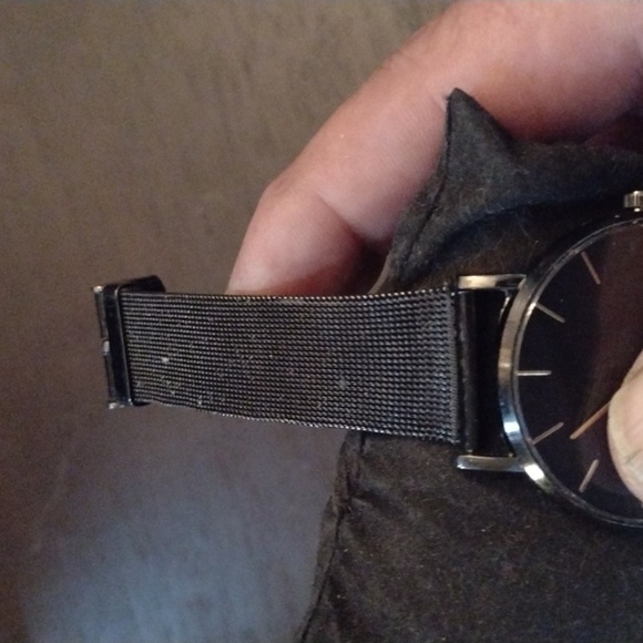 2 for 😉$20 Black/Goldtone Stainless Steel Mesh Men's Watch - Picture 2 of 2